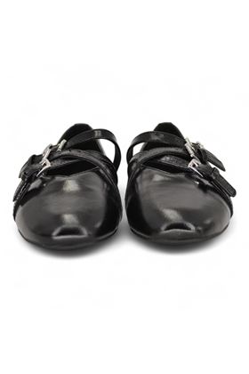 Ballerina donna in naplak colore nero. MICHAEL KORS | 40T51DFP1L-NERO